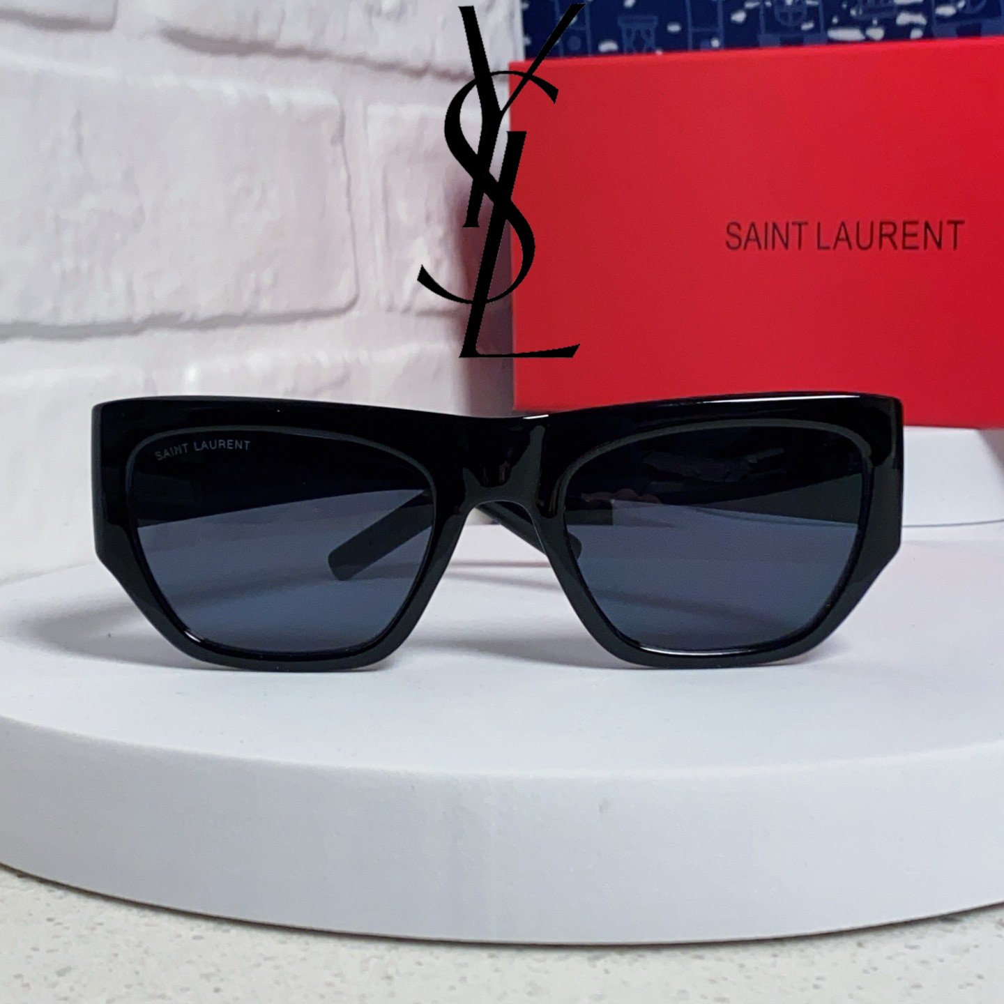 サンローラン 2025年新作 レディース スクエアフレーム サングラス